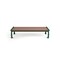 Frog Furnishings Brown 5' Heritage Backless Bench with Green Frame PB 5BROGFHERBAC - alternate 2